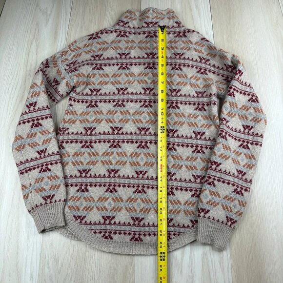 Sherpa Womens Gray Long Sleeve Adventure Gear Aztect Print Sweater Size X-Small - Picture 10 of 11